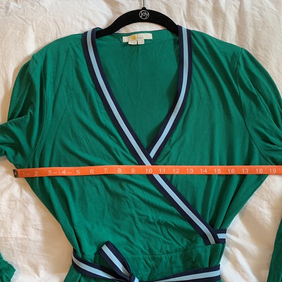 Boden Kelly Green Wrap Dress, US size 12L, UK size 16L. Stretch Jersey fabric - Picture 6 of 6